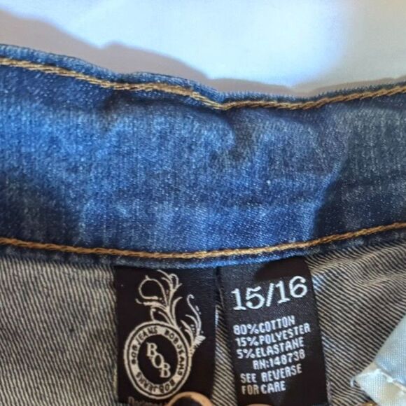 Blue Ripped Jeans – Size 6 – Distressed Trendy Fit - Picture 7 of 7